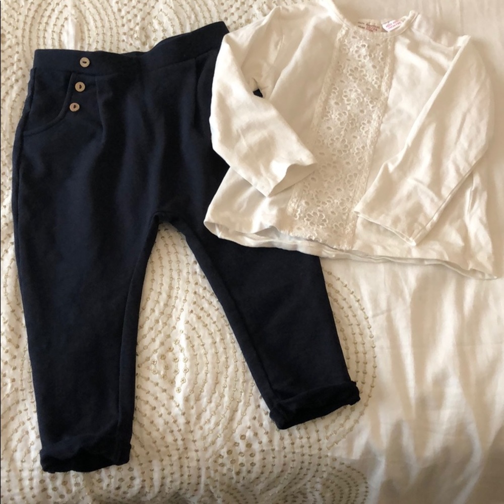 Zara top and pants